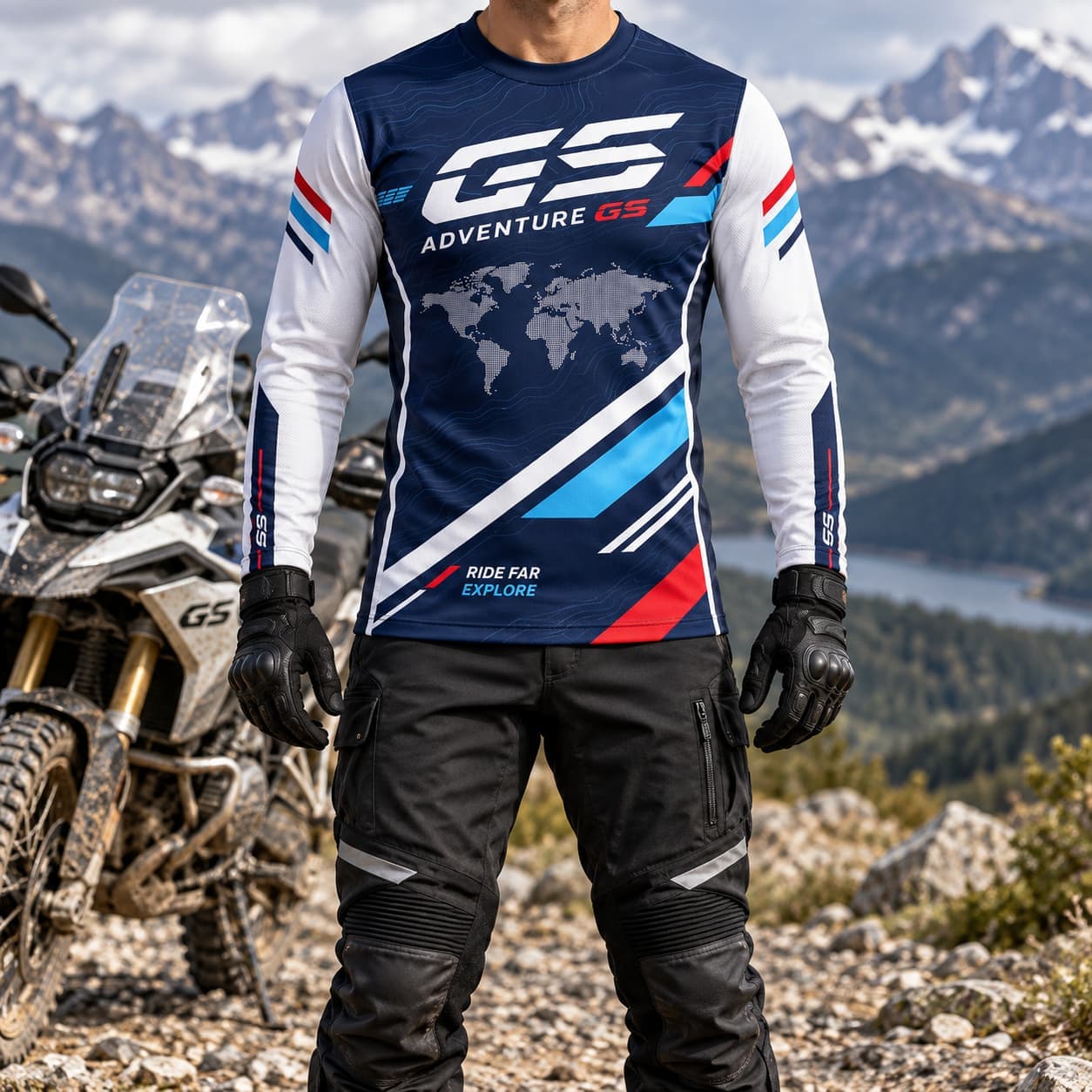 Outdoor Adventure Outfit - Мужская футболка GS Adventure, мотоциклетная майка